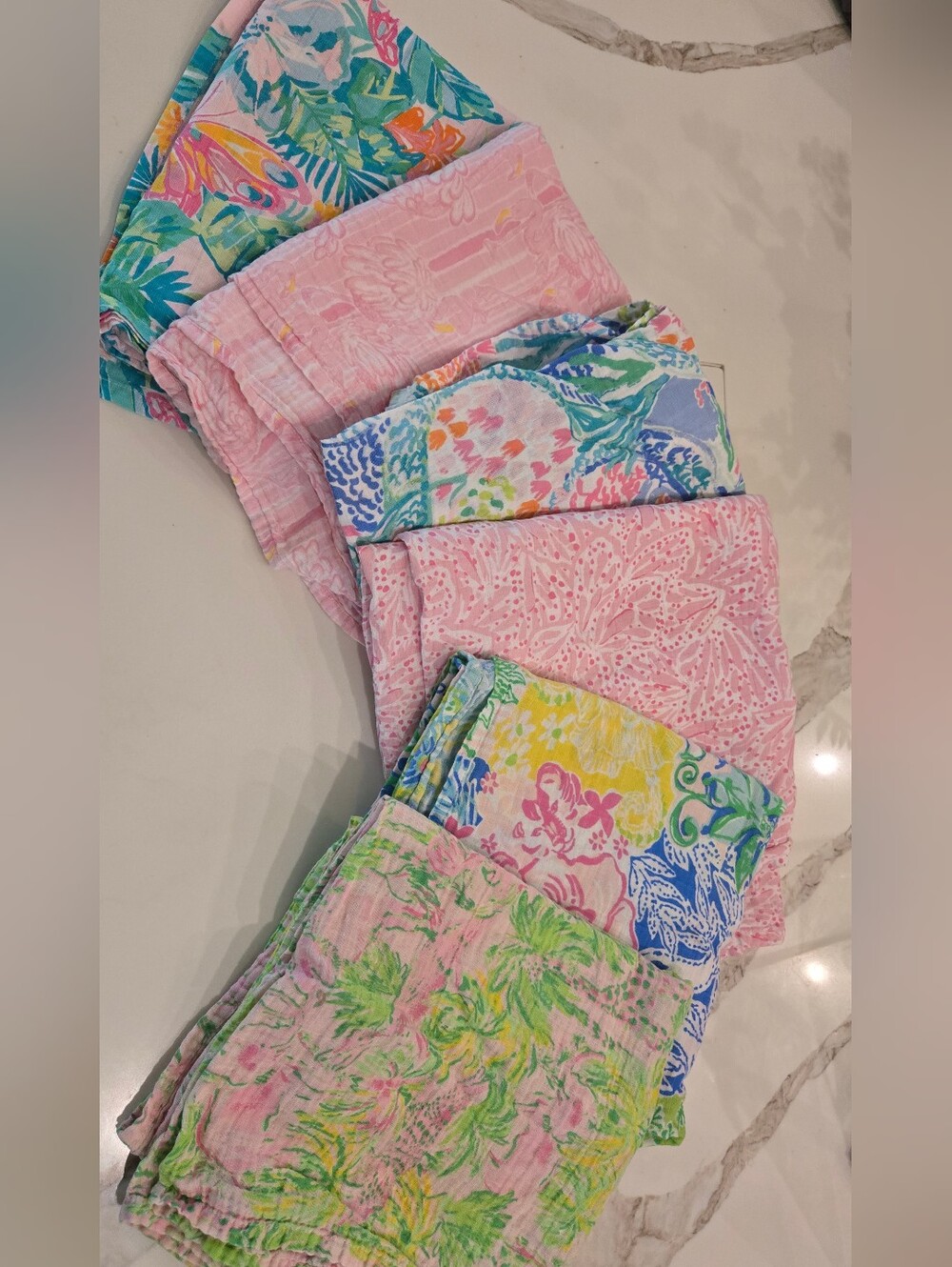 Six Lightly Used Lilly Pulitzer Swaddles